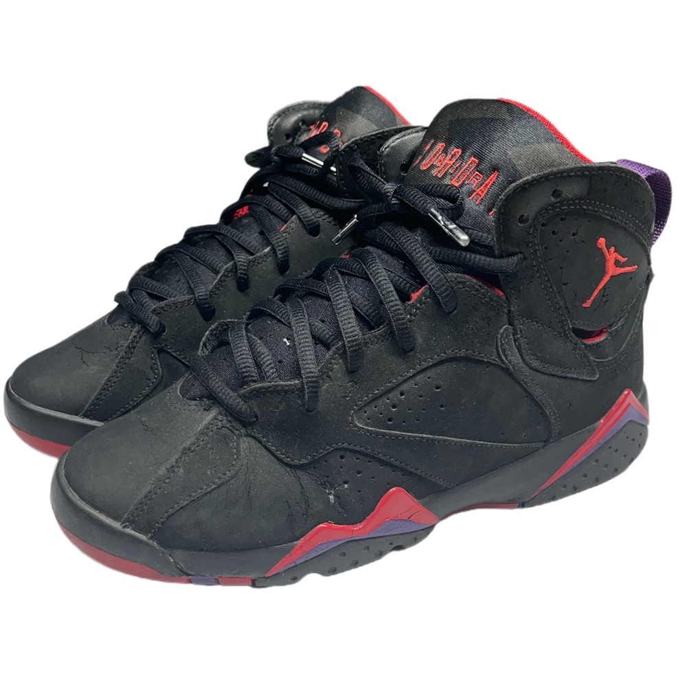 Air Jordan 7 raptors 2012 black and red women’s size 7.5 Jordan’s shoes